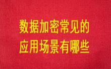 數(shù)據(jù)加密常見的應(yīng)用場景有哪些